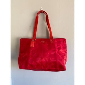 New Coach Vintage Y2K Signature Getaway Nylon Packable Weekender Bag Tote, Pouch